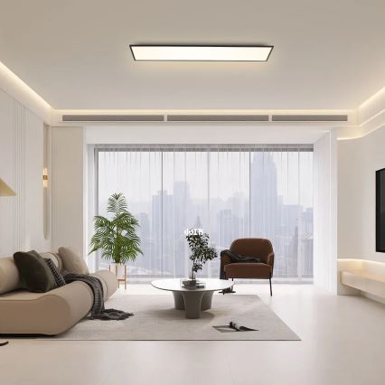 Brilagi - Dimbart LED-takarmatur SLIMFRAME LED/58W/230V 120x30 cm 3000-6000K svart + fjärrkontroll