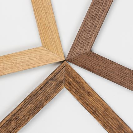 Brilagi - LED dimbart takarmatur SLIMFRAME WOOD LED/58W/230V 64x64 cm 3000-6000K brun + fjärrkontroll