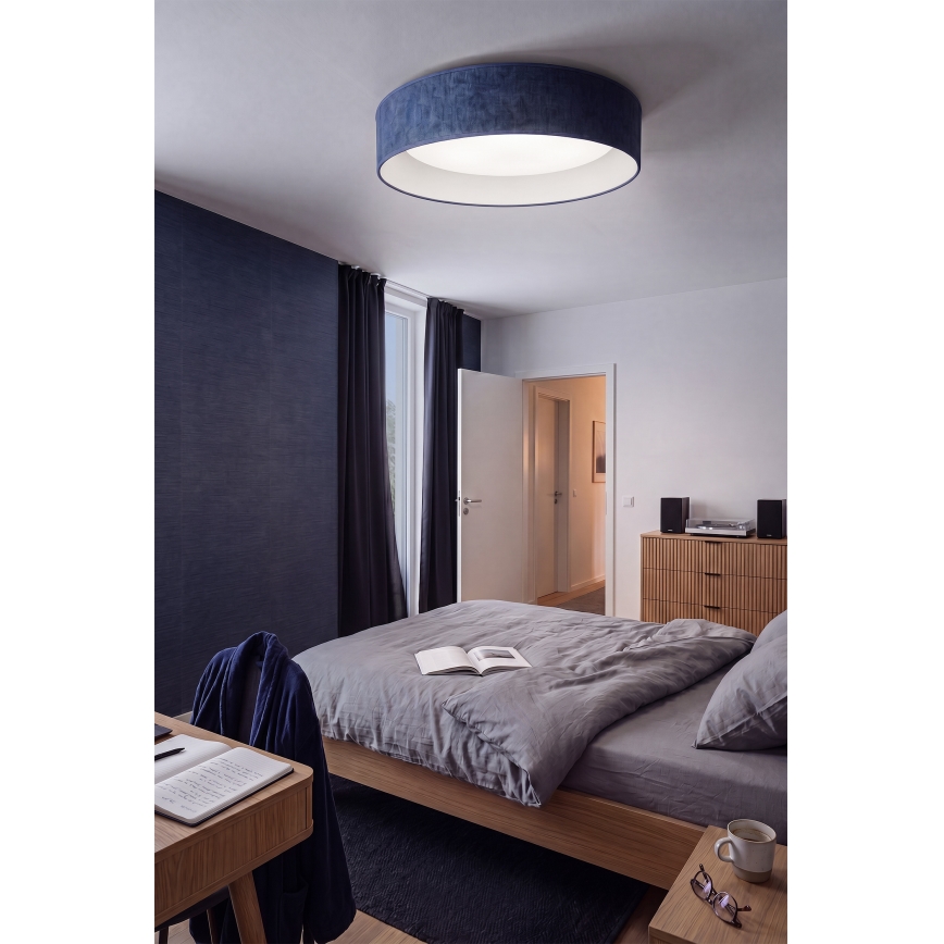 BRILAGI - Dimbart LED-taklampa VELVET SMARTIX LED/24W/230V 3000-6000K diam. 45 cm blå Wi-Fi Tuya Beacon + fjärrkontroll