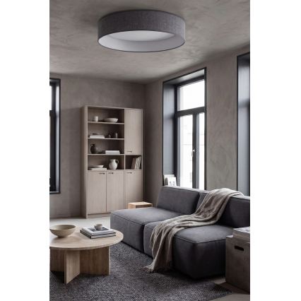 BRILAGI - LED dimbar taklampa VELVET SMART VARI LED/24W/230V 3000-6500K Ø 45 cm grå + fjärrkontroll