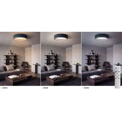 BRILAGI - LED dimbar taklampa VELVET SMART VARI LED/24W/230V 3000-6500K Ø 45 cm grön + fjärrkontroll