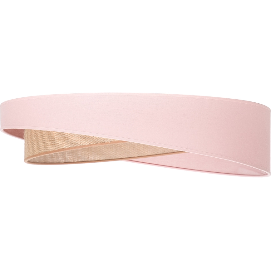 BRILAGI - Dimbar LED-taklampa VELVET TWIST LED/36W/230V 3000-6000K Ø 65 cm Wi-Fi Tuya Beacon rosa/beige + fjärrkontroll