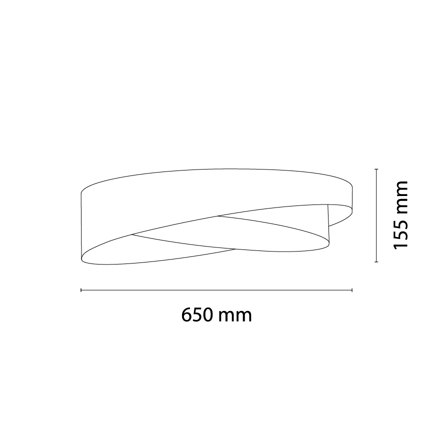 BRILAGI - Dimbar LED-taklampa VELVET TWIST LED/36W/230V 3000-6000K Ø 65 cm Wi-Fi Tuya Beacon rosa/beige + fjärrkontroll