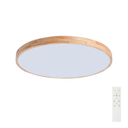 BRILAGI - Dimbart LED-takarmatur WOODLINE LED/100W/230V 3000-6000K ek Ø 80 cm + fjärrkontroll