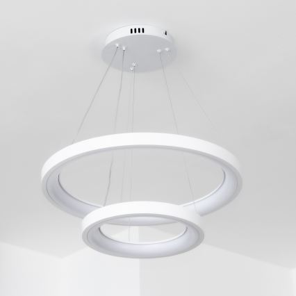 Brilagi - LED-dimbar pendellampa på vajer FALCON SLIM LED/68W/230V 3000-6500K Ø 50 cm vit + fjärrkontroll