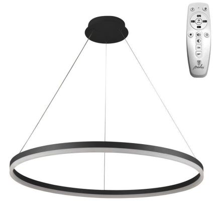 Brilagi - Dimbar LED-pendel på vajer CIRCLE LED/55W/230V 3000-6500K Ø 80 cm svart + fjärrkontroll