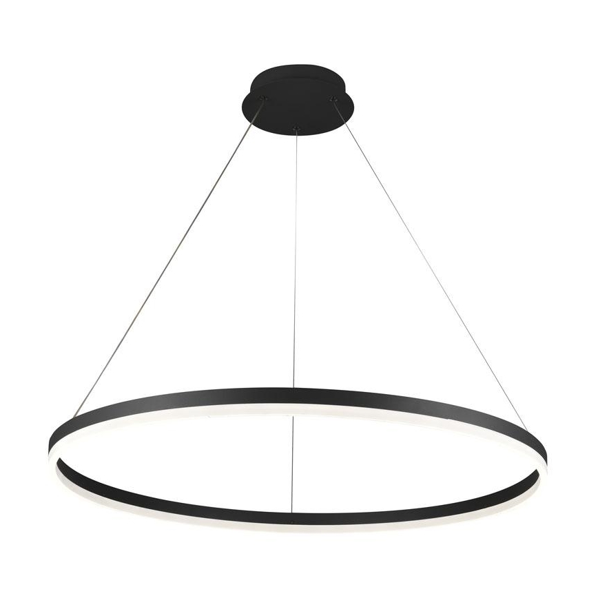 Brilagi - Dimbar LED-pendel på vajer CIRCLE LED/55W/230V 3000-6500K Ø 80 cm svart + fjärrkontroll