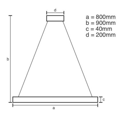 Brilagi - Dimbar LED-pendel på vajer CIRCLE LED/55W/230V 3000-6500K Ø 80 cm svart + fjärrkontroll