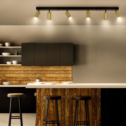 Brilagi - LED-dimmbar spotlampa SELE GOLDEN 6xGU10/6,5W/230V 2700-6500K svart/guld