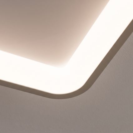 BRILAGI - LED-takarmatur med dimmer FALCON SLIM LED/50W/230V 3000-6500K 50x50 cm vit/beige + fjärrkontroll