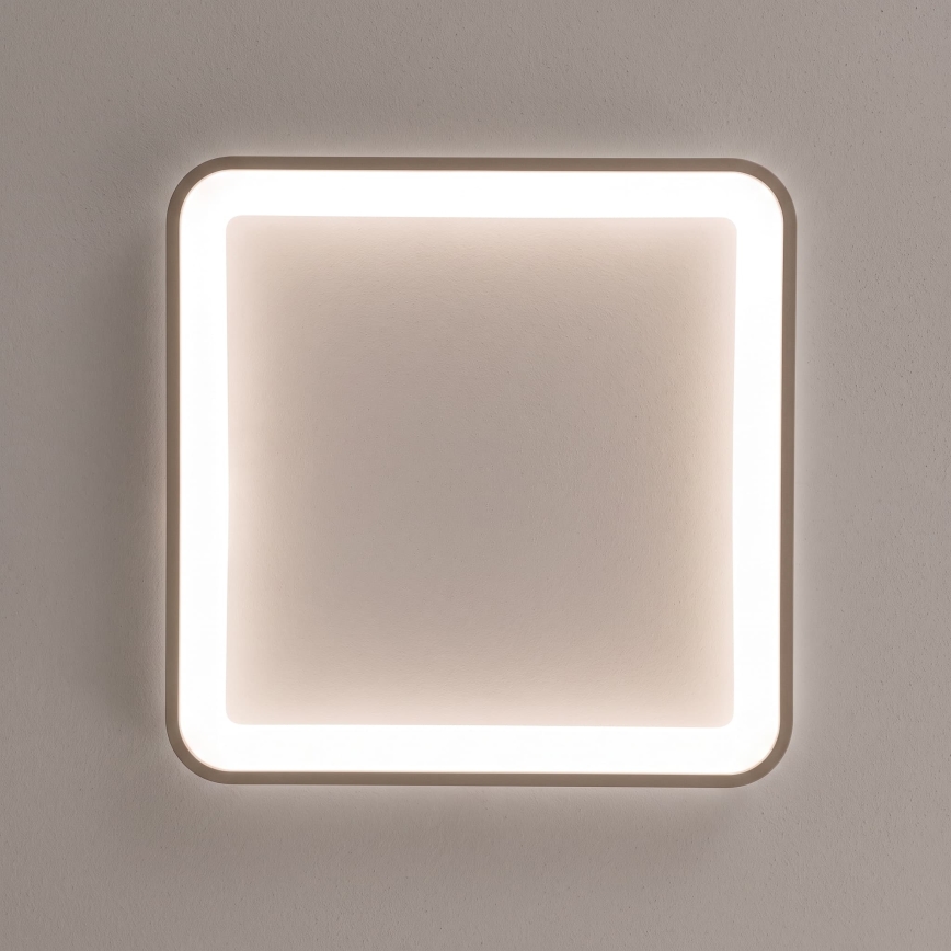 BRILAGI - LED-takarmatur med dimmer FALCON SLIM LED/50W/230V 3000-6500K 50x50 cm vit/beige + fjärrkontroll