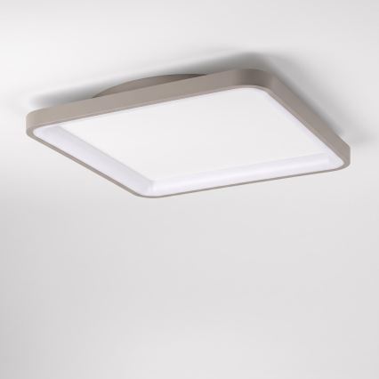 BRILAGI - LED-takarmatur med dimmer FALCON SLIM LED/50W/230V 3000-6500K 50x50 cm vit/beige + fjärrkontroll