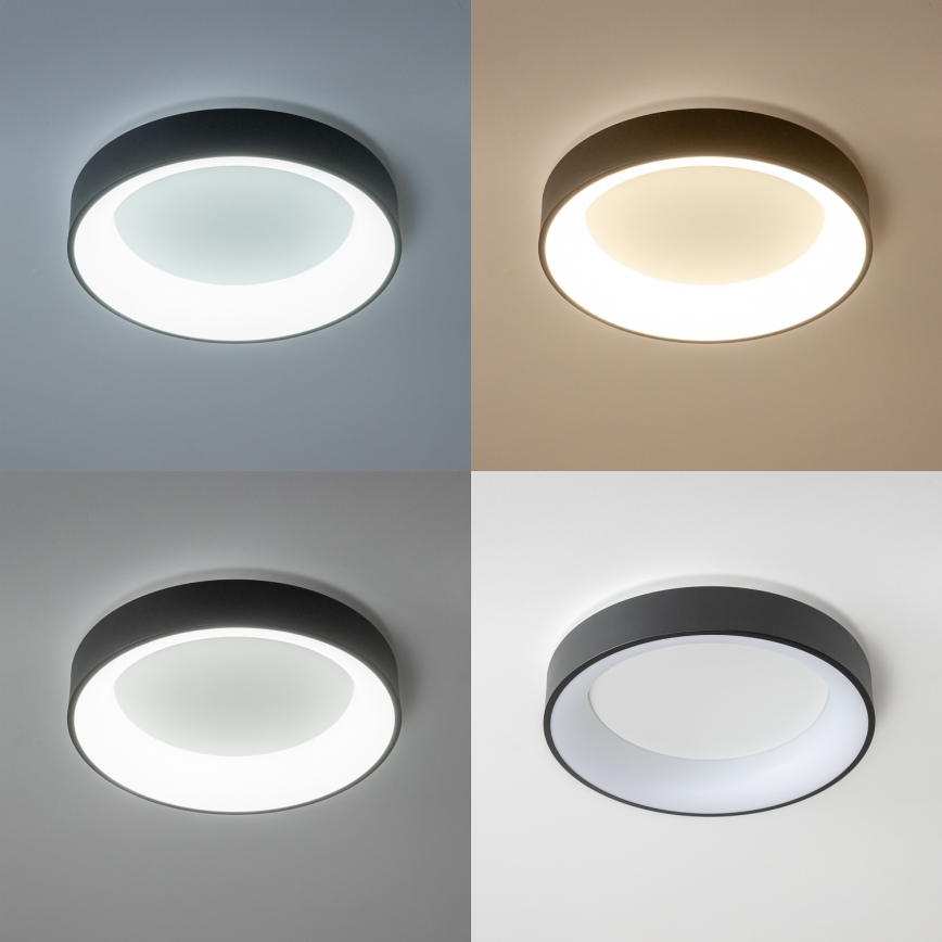 Brilagi - Dimmbar LED-taklampa FALCON LED/40W/230V 3000-6500K Ø 45 cm svart + fjärrkontroll