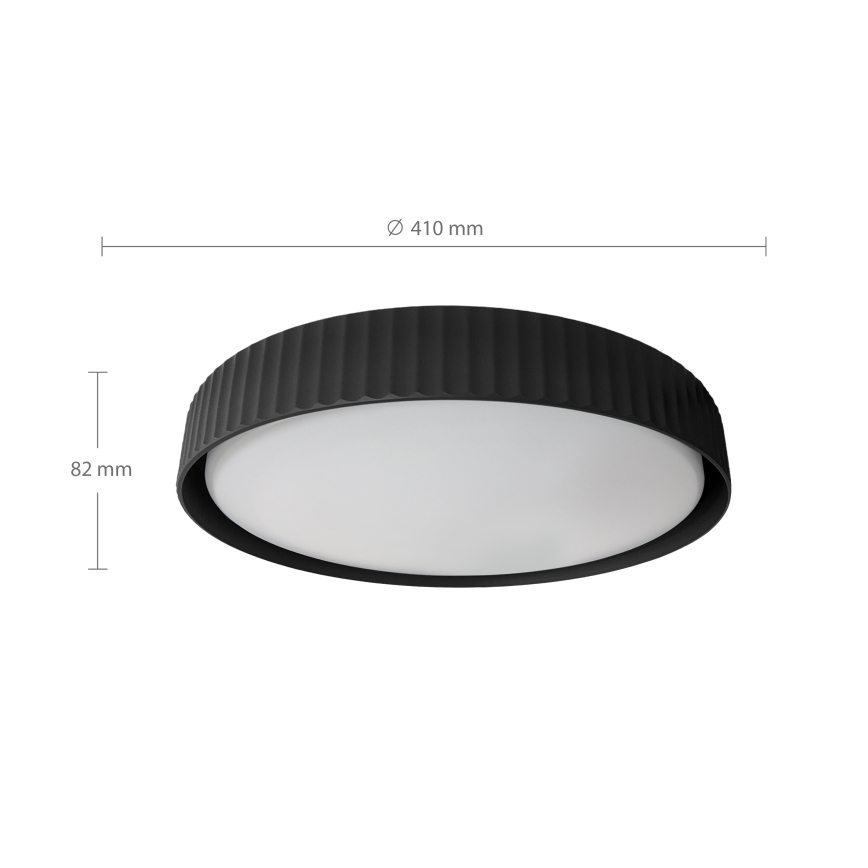 Brilagi - LED dimbar taklampa LUCIA LED/48W/230V 3000-6500K Ø 41 cm svart + fjärrkontroll