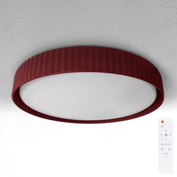 Brilagi - Dimbart LED-takarmatur LUCIA LED/60W/230V 3000-6500K diam. 59 cm röd + fjärrkontroll