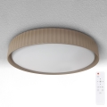 Brilagi - Dimbart LED-takarmatur LUCIA LED/60W/230V 3000-6500K Ø 59 cm brun + fjärrkontroll