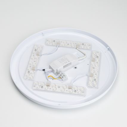 Brilagi - LED-dimmerbar takarmatur PINE LED/24W/230V trä Ø 42 cm 3000-6500K + fjärrkontroll