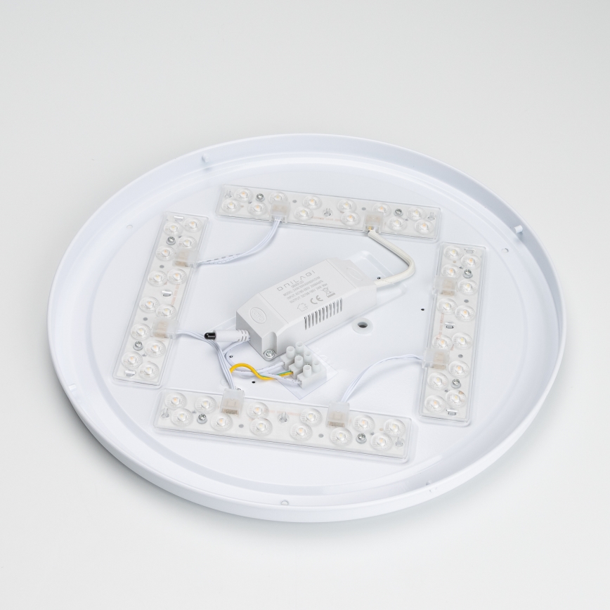 Brilagi - LED-dimmerbar takarmatur PINE LED/24W/230V trä Ø 42 cm 3000-6500K + fjärrkontroll