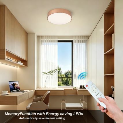 BRILAGI - Dimbart LED-takarmatur POOL LED/36W/230V 3000-6000K Ø 30 cm kopparfärgad + fjärrkontroll