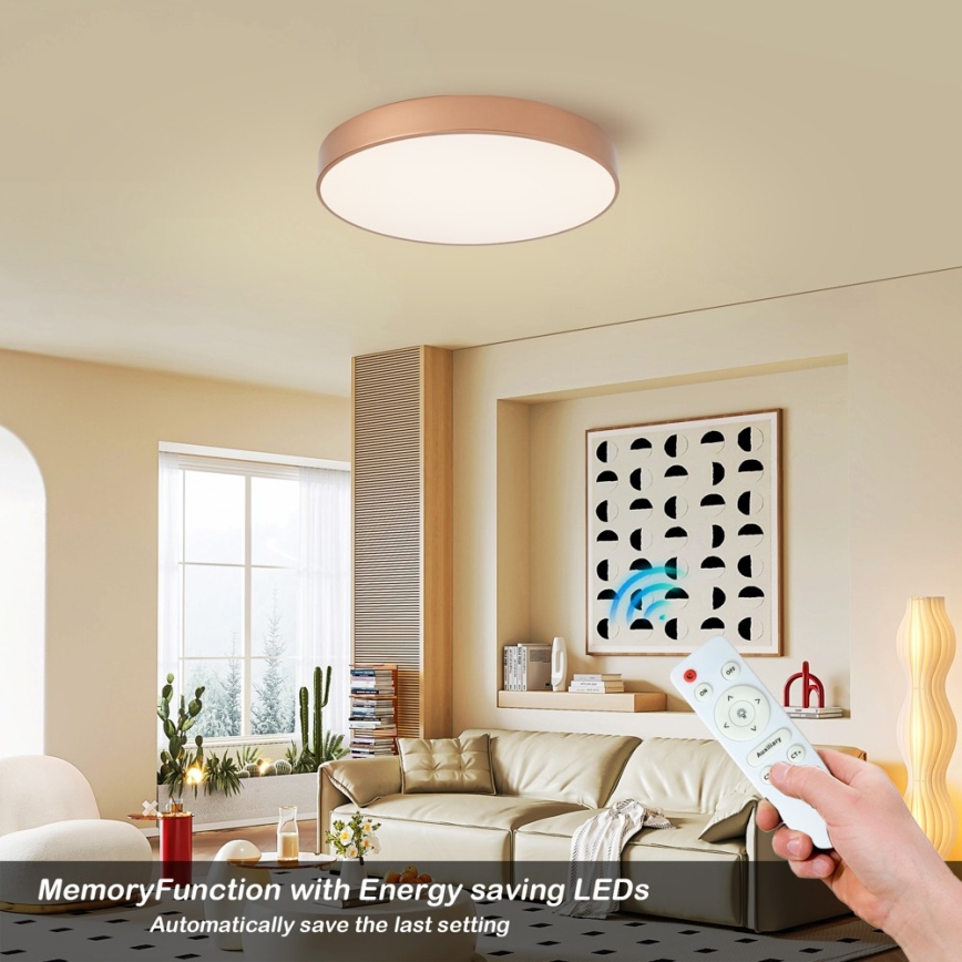 BRILAGI - Dimbart takarmatur POOL LED/60W/230V 3000-6000K Ø 50 cm kopparfärgad + fjärrkontroll