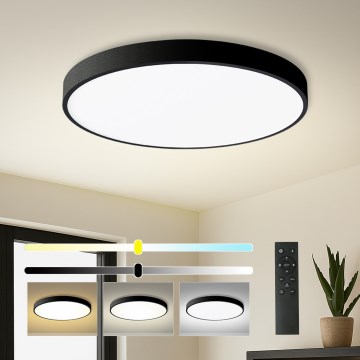 Brilagi - Dimbart LED-takarmatur POOL SMART LED/100W/230V 3000–6000K Ø 80 cm Wi‑Fi Tuya svart + fjärrkontroll