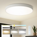 Brilagi - Dimbart LED-takarmatur POOL SMART LED/128W/230V 3000-6000K Ø 100 cm Wi-Fi Tuya vit + fjärrkontroll