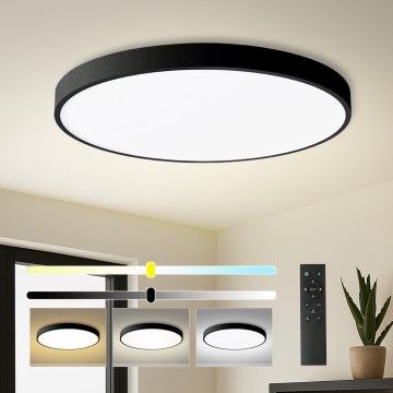 Brilagi - Dimbart LED-takarmatur POOL SMART LED/128W/230V 3000–6000K Ø 100 cm Wi‑Fi (Tuya), svart + fjärrkontroll