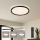 Brilagi - Dimbart LED-takarmatur RIVO LED/72W/230V 3000-6000K svart Ø 50 cm + fjärrkontroll