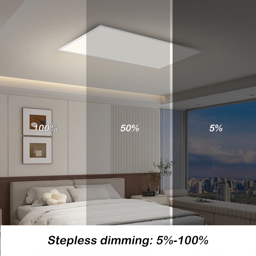 BRILAGI - Dimbar LED takarmatur SLIMFRAME LED/80W/230V 120x60 cm 3000-6000K vit + fjärrkontroll