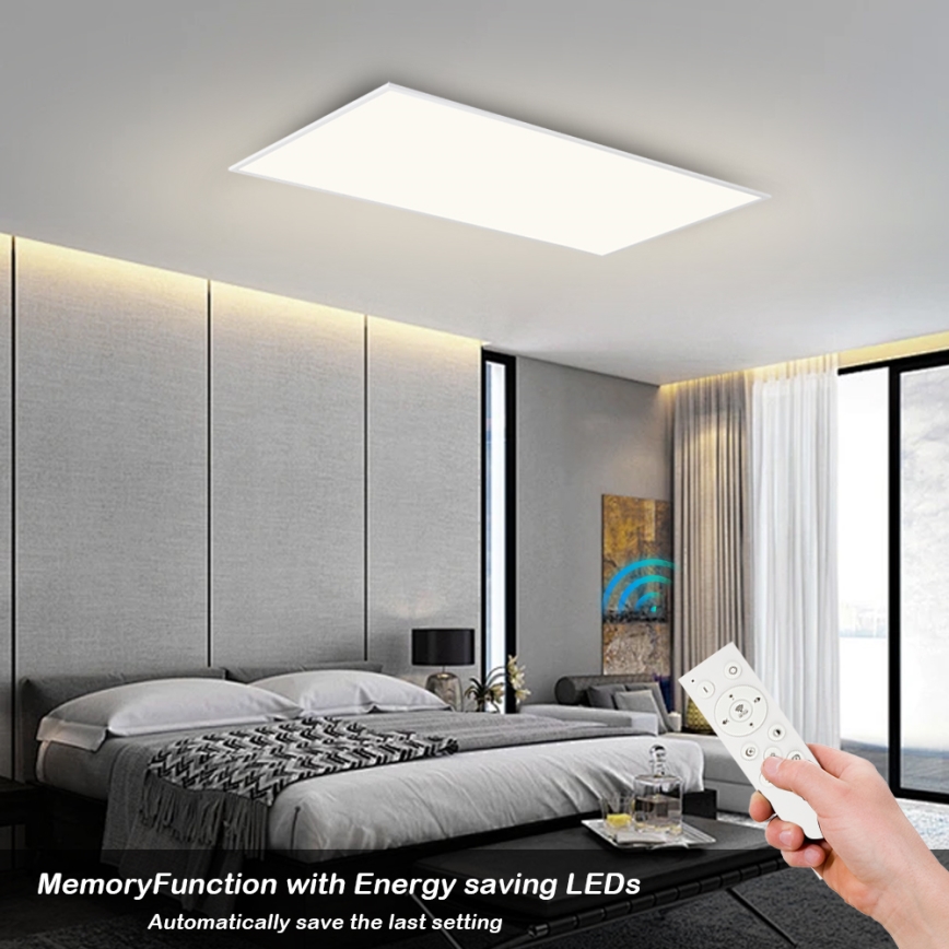 BRILAGI - Dimbar LED takarmatur SLIMFRAME LED/80W/230V 120x60 cm 3000-6000K vit + fjärrkontroll