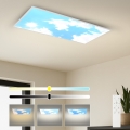 Brilagi - Dimbart LED-takarmatur SLIMFRAME SKY LED/80W/230V 120x60 cm 3000-6000K silver/blå + fjärrkontroll
