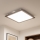 Brilagi - dimbart LED-takarmatur SLIMFRAME WOOD LED/58W/230V 64x64 cm 3000-6000K mörkbrun + fjärrkontroll