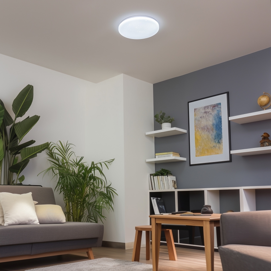Brilagi - SMART STARS dimbar LED-taklampa 24W/230V Ø 38 cm 3000–6000K Wi‑Fi Tuya Beacon + fjärrkontroll