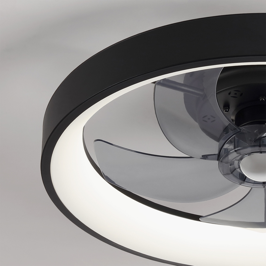 Brilagi - Dimmbar LED-takfläkt LED/34W/230V 3000–6500K Ø 50 cm svart + fjärrkontroll