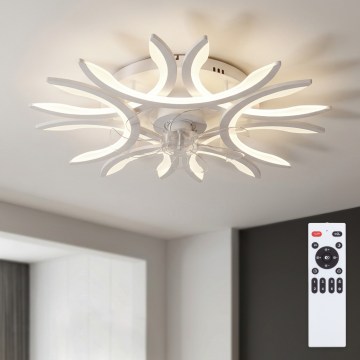 Brilagi - Dimbart LED-takfläkt LED/70W/230V 3000–6500K Ø 76 cm vit + fjärrkontroll