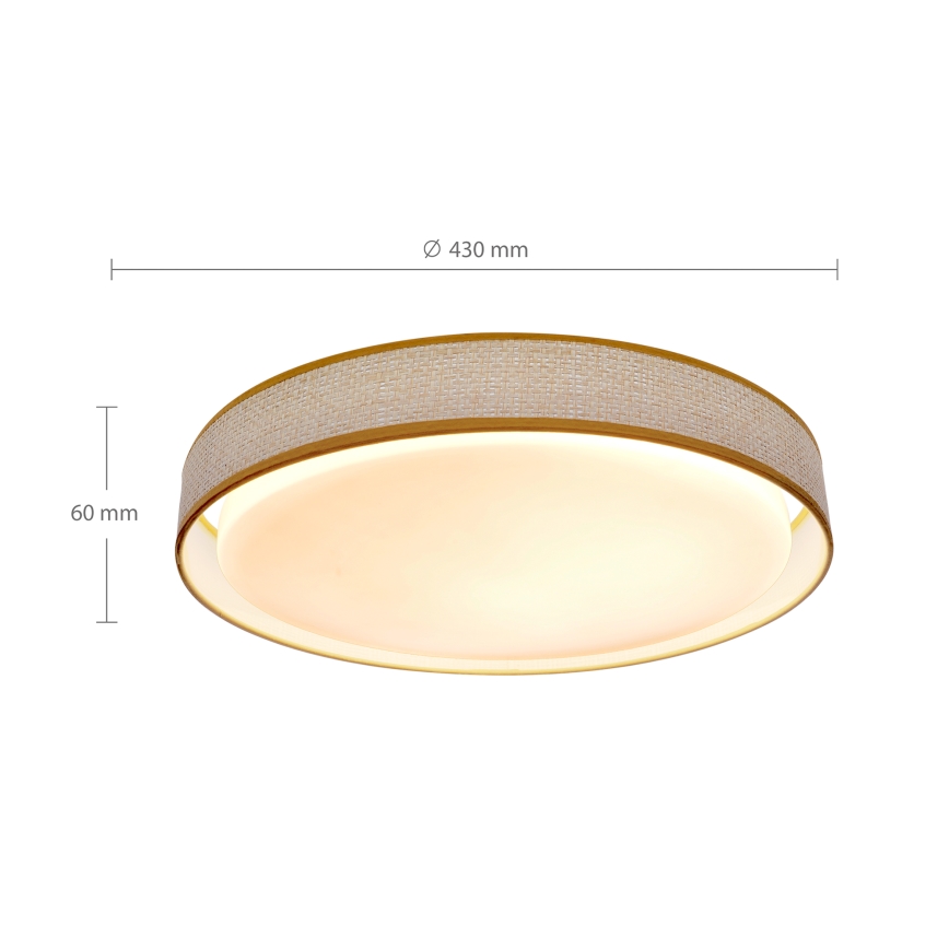 Brilagi - LED dimbar taklampa KIANIA LED/48W/230V 3000-6500K Ø 43 cm + fjärrkontroll