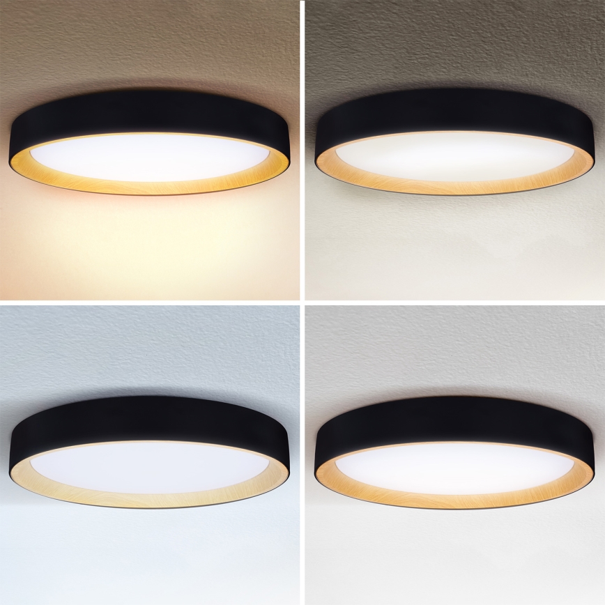 Brilagi - Dimbar LED-taklampa LARIOS LED/72W/230V 3000-6500K svart Ø 59 cm + fjärrkontroll