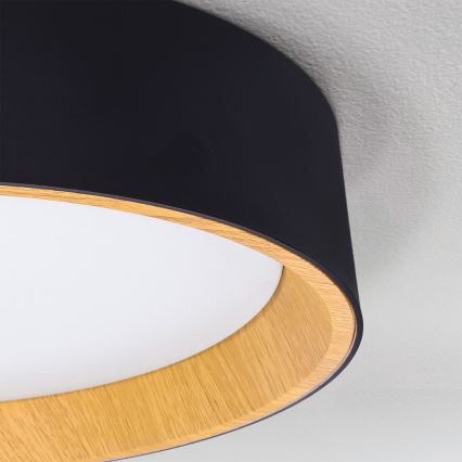 Brilagi - Dimbar LED-taklampa LARIOS LED/72W/230V 3000-6500K svart Ø 59 cm + fjärrkontroll