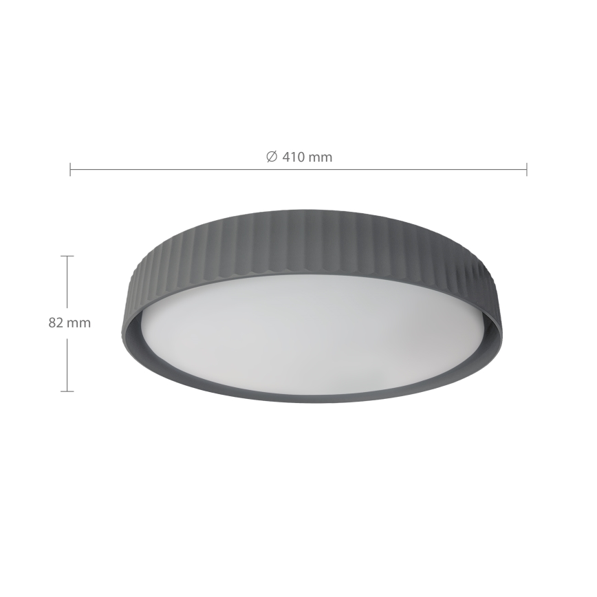Brilagi - Dimbar LED-taklampa LUCIA LED/48W/230V 3000-6500K Ø 41 cm grå + fjärrkontroll