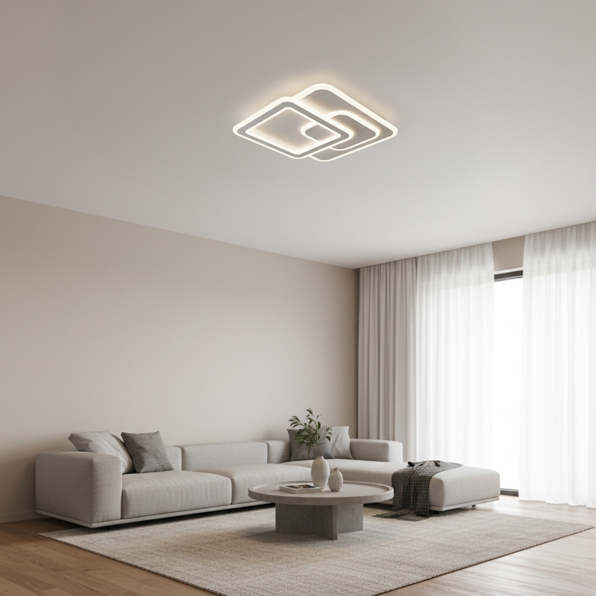 Brilagi - Dimmbar LED-taklampa MODERN LED/80W/230V 3000-6000K 52,5x52,5 cm + fjärrkontroll