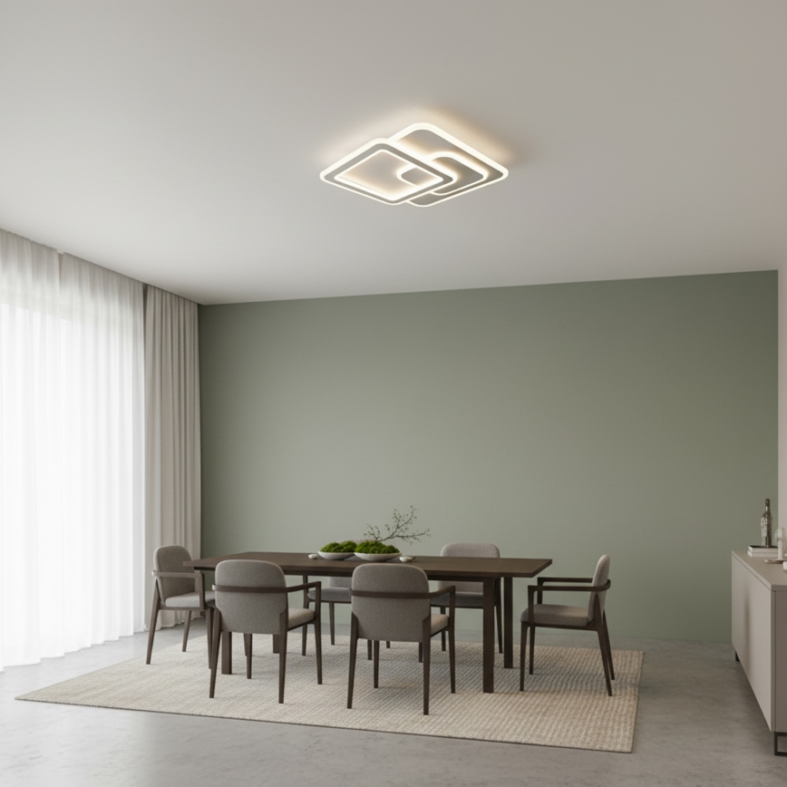 Brilagi - Dimmbar LED-taklampa MODERN LED/80W/230V 3000-6000K 52,5x52,5 cm + fjärrkontroll