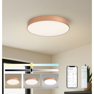 BRILAGI - Dimbart LED-taklampa POOL SMART LED/60W/230V 3000–6000K Ø 50 cm Wi-Fi Tuya i brons + fjärrkontroll