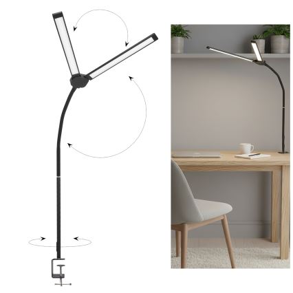 BRILAGI - Dimbart skrivbordslampa USB VARIO LED/14W/5V 3000-6000K svart