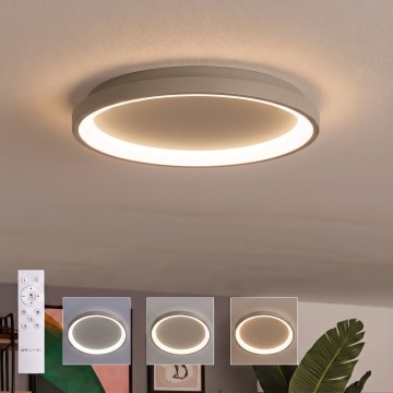 BRILAGI - Dimbart takarmatur FALCON SLIM LED/42W/230V 3000-6500K Ø 50 cm beige + fjärrkontroll