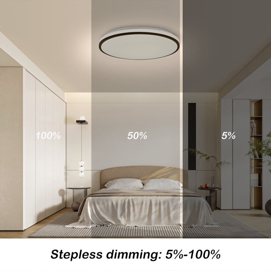 Brilagi - Dimbart SMART LED-takarmatur 36W/230V Ø 48 cm 3000-6000K Wi-Fi Tuya Beacon + fjärrkontroll