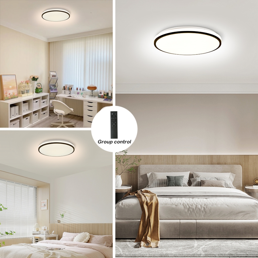 Brilagi - Dimbart SMART LED-takarmatur 36W/230V Ø 48 cm 3000-6000K Wi-Fi Tuya Beacon + fjärrkontroll