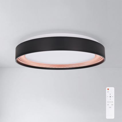 BRILAGI - Dimbar LED-taklampa WALDO LED/48W/230V 3000–6500K Ø40 cm svart/guld + fjärrkontroll