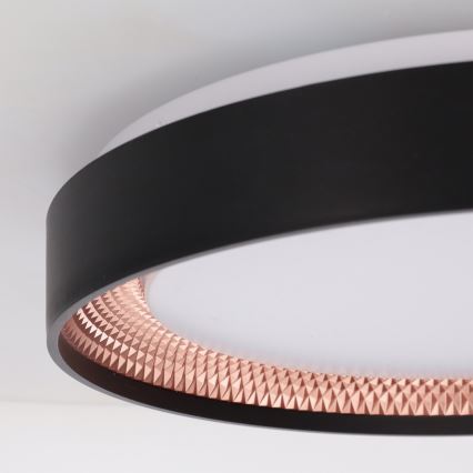 BRILAGI - Dimbar LED-taklampa WALDO LED/48W/230V 3000–6500K Ø40 cm svart/guld + fjärrkontroll