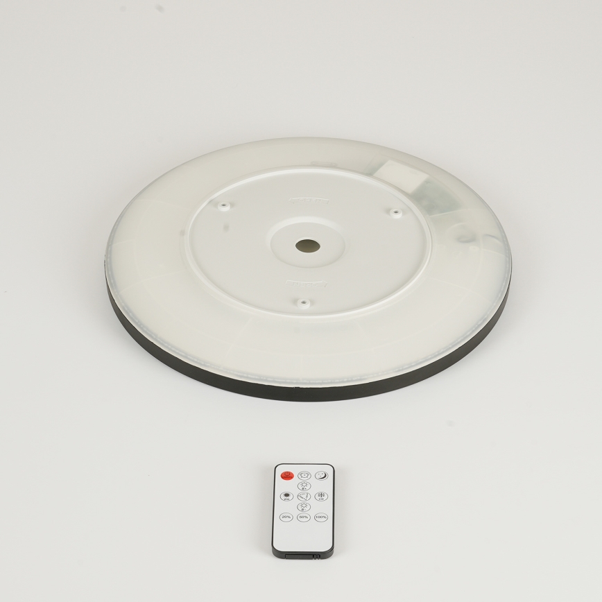 Brilagi - Dimbart LED-takarmatur ULTRA SLIM LED/18W/230V 2700-6500K Ø 30 cm svart + fjärrkontroll