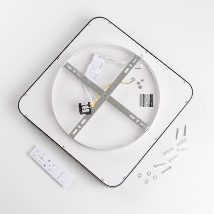 Brilagi - LED Dimmbar takarmatur FALCON II LED/80W/230V 3000-6500K 40x40 cm svart + fjärrkontroll